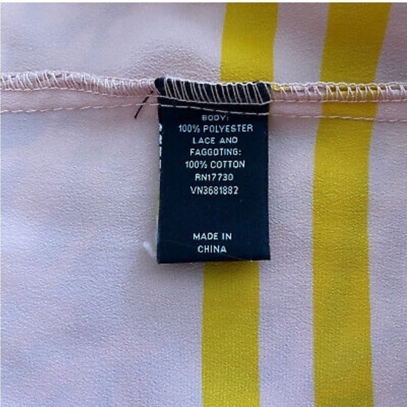 Jason Wu pink striped pleated collared shirt shift dress cap sleeves L - Picture 6 of 6